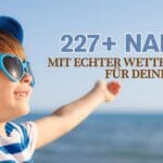 227+ coole Namen mit Bezug zum Wetter für Ihren Sohn